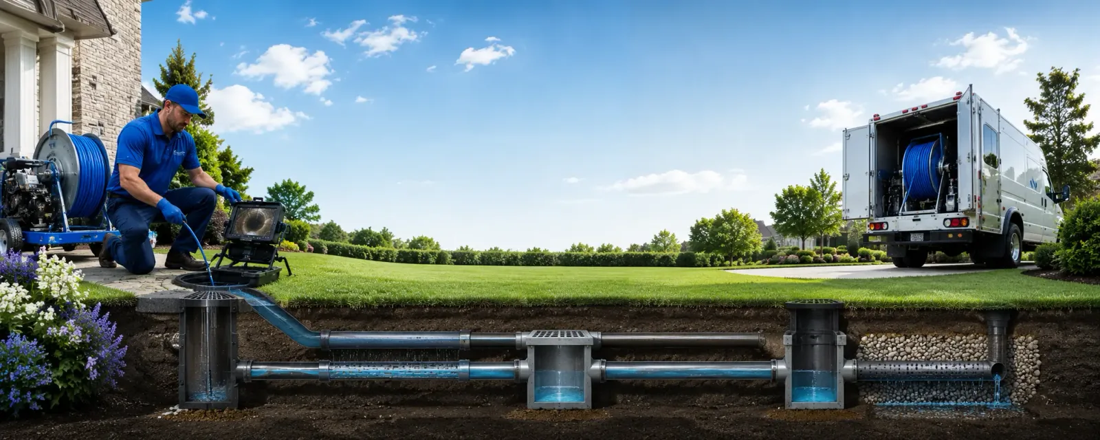 Outdoor drain cleaning information for Lansford, ND